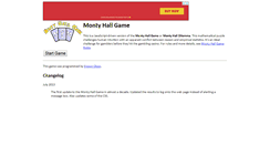 Desktop Screenshot of montyhallgame.shawnolson.net